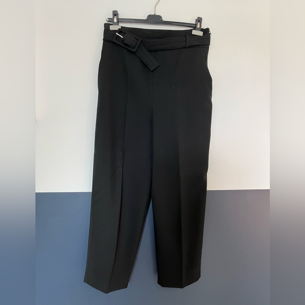 Black belted pants